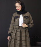 سفارش و مشاهده قیمت کت و دامن نیلوفر کد 99405