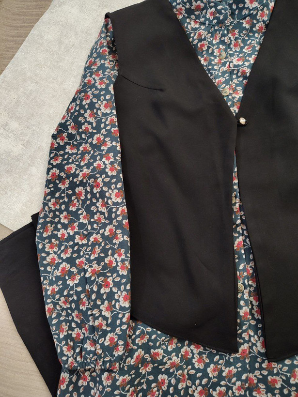 مشاهده قیمت و سفارش اینترنتی سه تیکه شومیز جلیقه و شلوار هیوا کد 60595