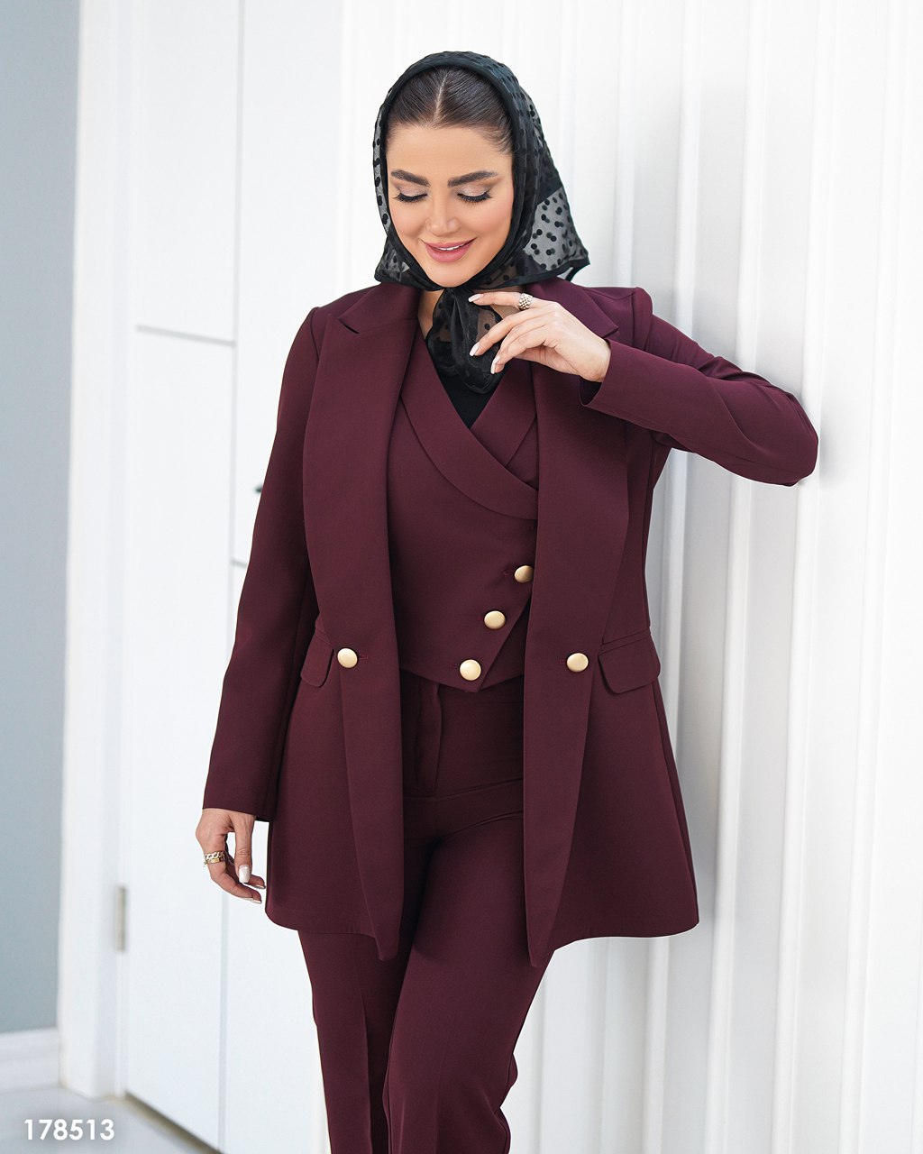 خرید و سفارش اینترنتی ست سه تیکه باران کد 82095