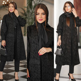 خرید اینترنتی و آنلاین مانتو مجلسی فکورا کد 100343