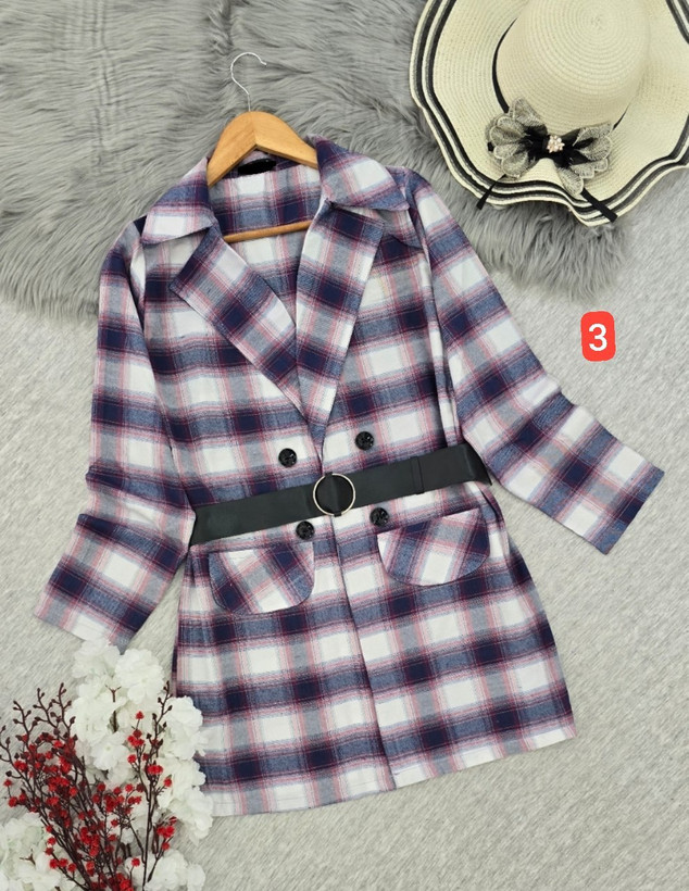 مشاهده قیمت و خرید آنلاین مانتو کتی چهارخونه کد 82449