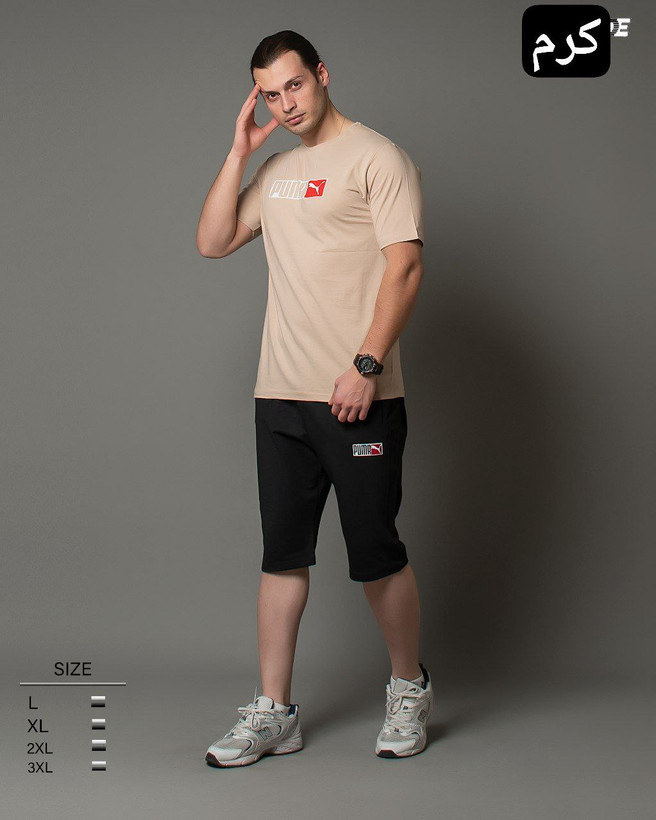 خرید و مشاهده قیمت ست تیشرت شلوارک مردانه پوما کد 4489