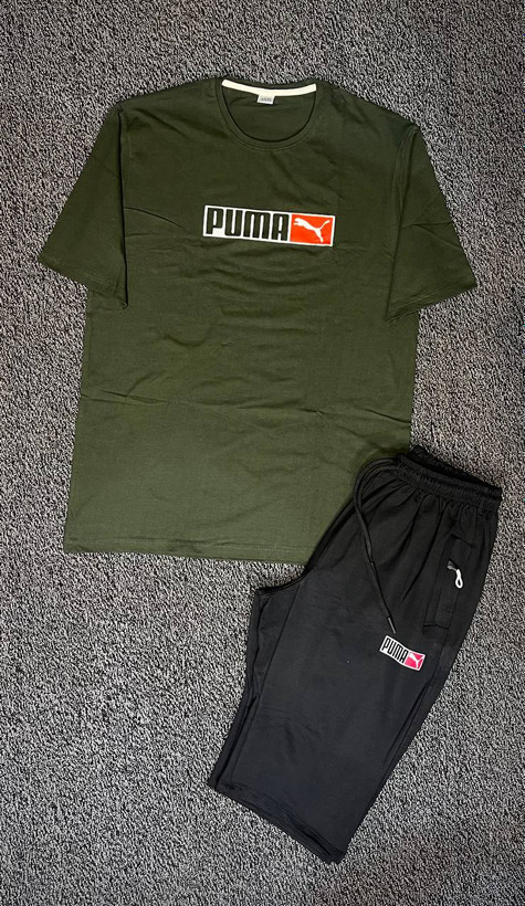 مشاهده قیمت و خرید اینترنتی ست تیشرت شلوارک مردانه پوما کد 4489