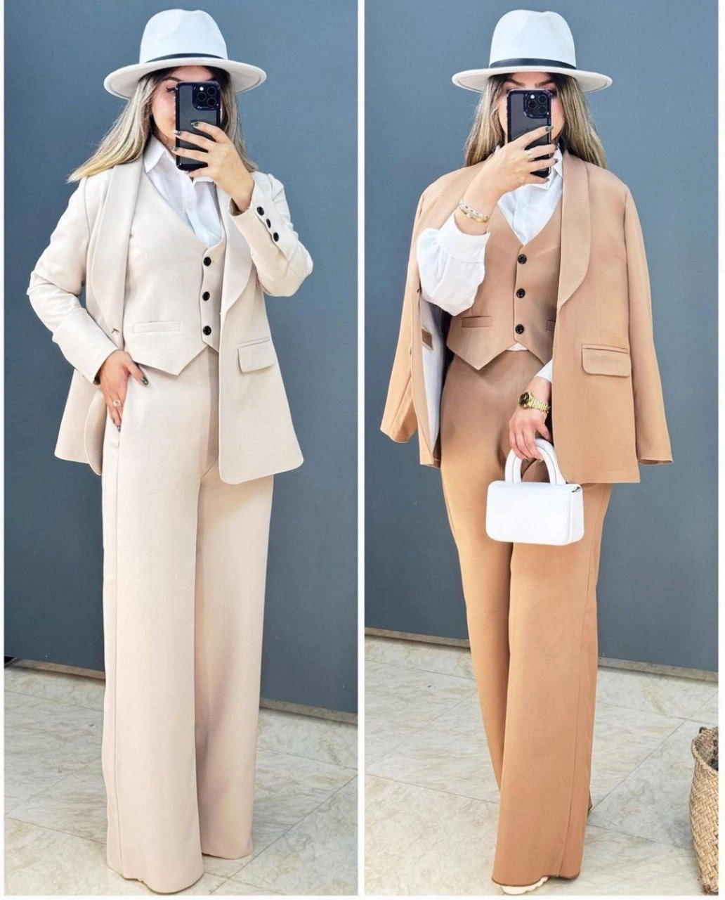 خرید اینترنتی و آنلاین کت و شلوار سه تیکه ساره کد 82536