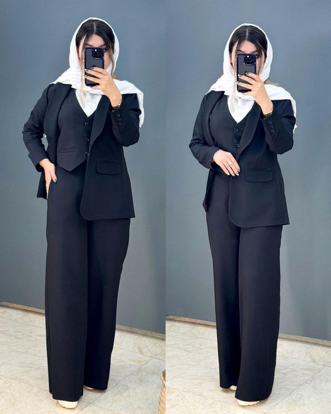 خرید و سفارش اینترنتی کت و شلوار سه تیکه ساره کد 82536