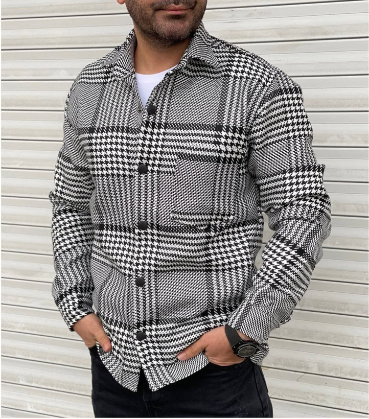 خرید و سفارش اینترنتی پیراهن مردانه پشمی کد 82714