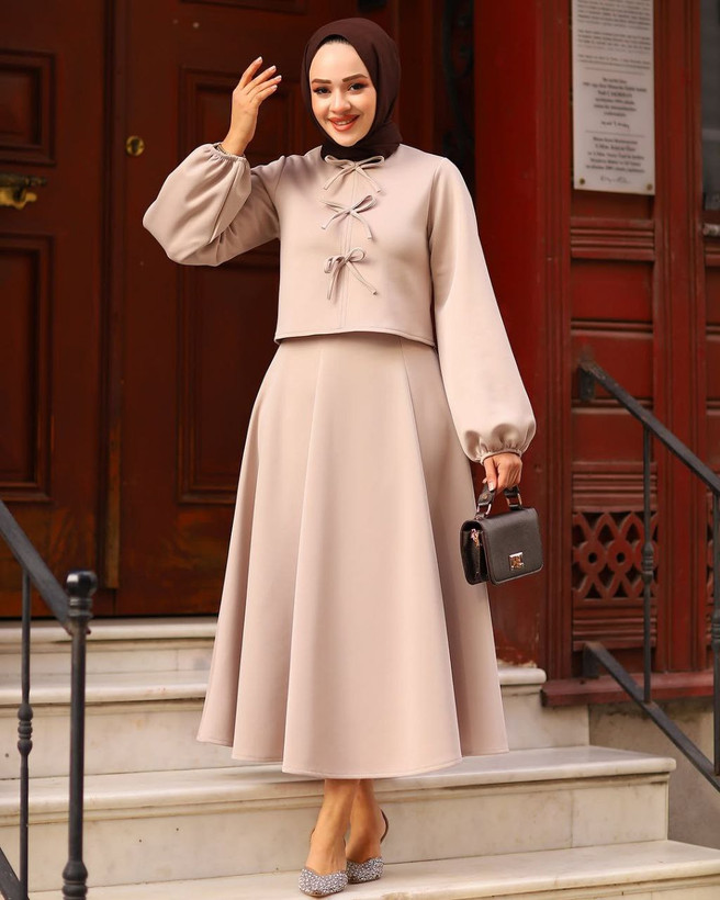 مشاهده قیمت و خرید اینترنتی بلوز دامن پروانک کد 99415