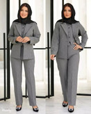 سفارش اینترنتی و آنلاین کت شلوار جلیقه مدل نسترن کد 83484