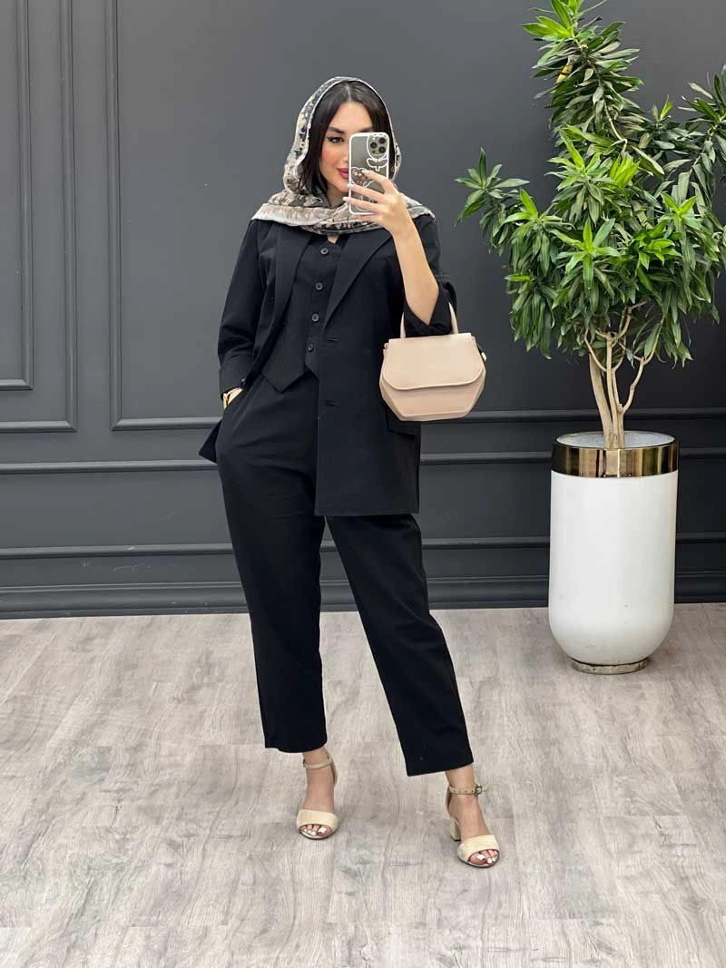 خرید اینترنتی و آنلاین سه تیکه شاهبانو کد 83800