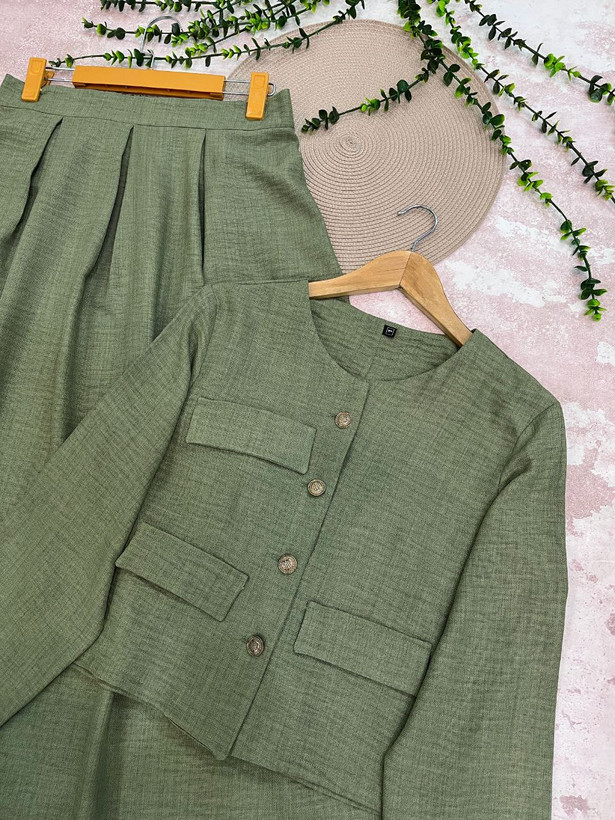 سفارش و مشاهده قیمت کت دامن برکه کد 9154