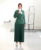 مشاهده قیمت و خرید ست کت و دامن پلیسه جیران کد 81920