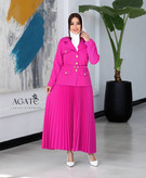 خرید اینترنتی ست کت و دامن پلیسه جیران کد 81920