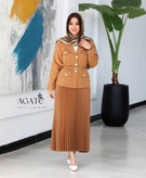 قیمت و خرید اینترنتی ست کت و دامن پلیسه جیران کد 81920