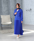 سفارش و مشاهده قیمت ست کت و دامن پلیسه جیران کد 81920