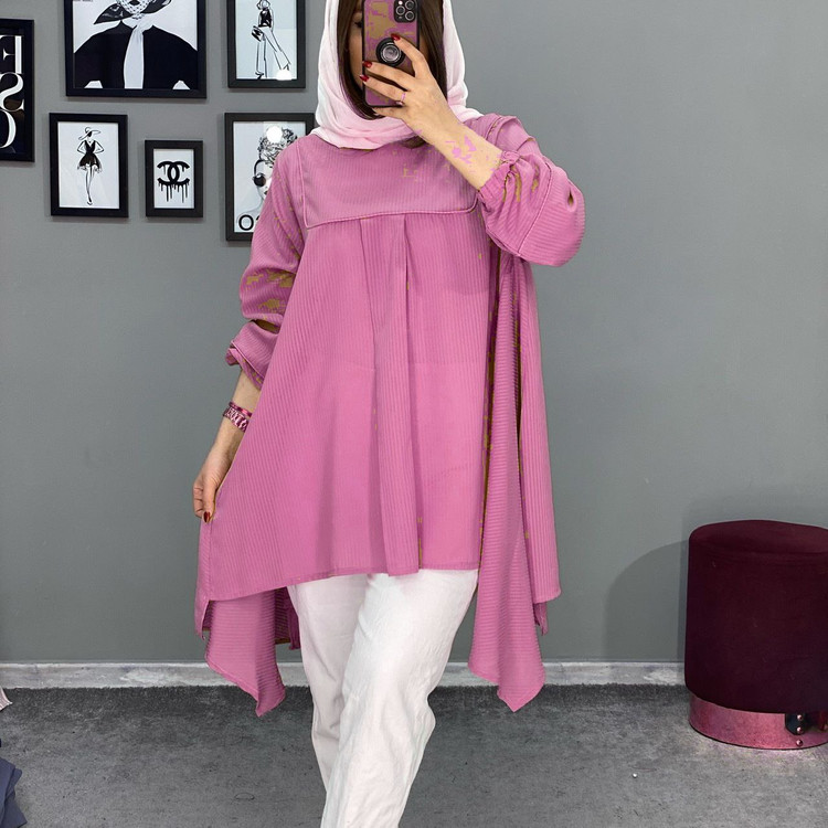 سفارش و خرید اینترنتی مانتو شومیزی سپیده کد 42605