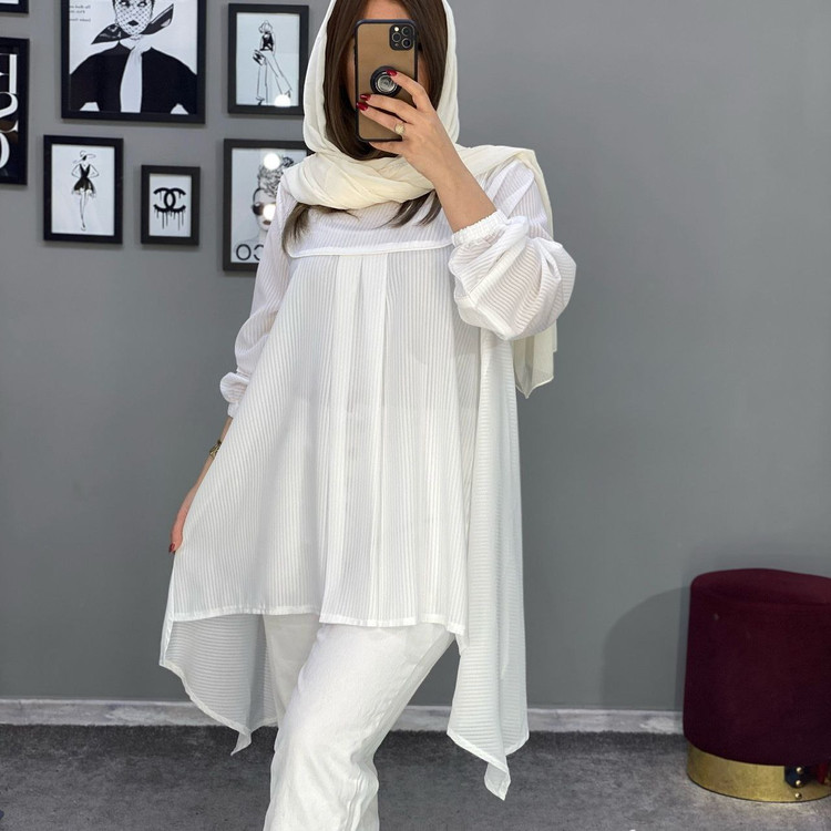 سفارش و مشاهده قیمت مانتو شومیزی سپیده کد 42605