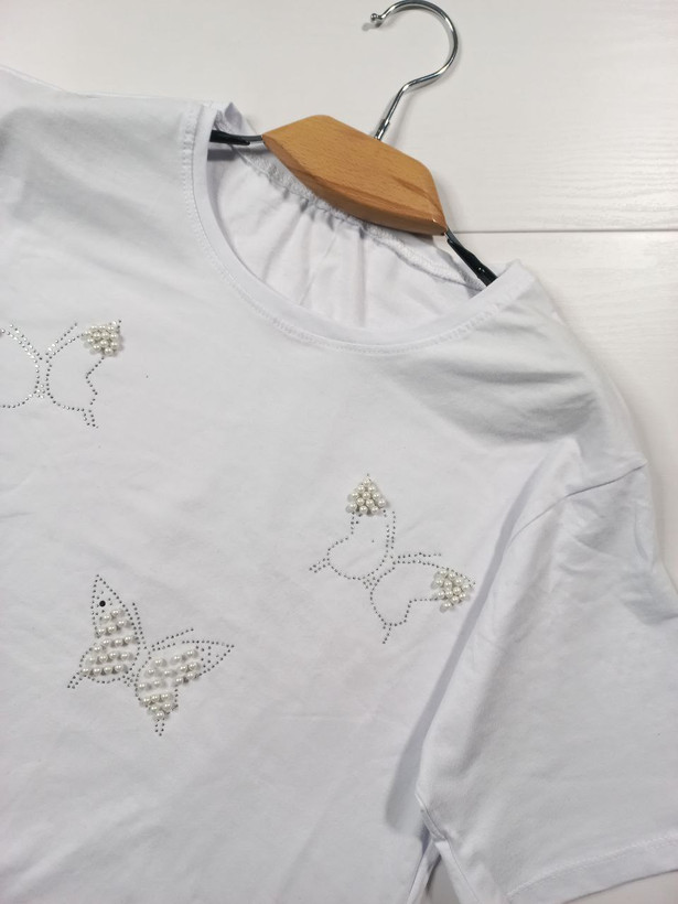 خرید اینترنتی و آنلاین تیشرت عیدانه مرواریدی کد 84386