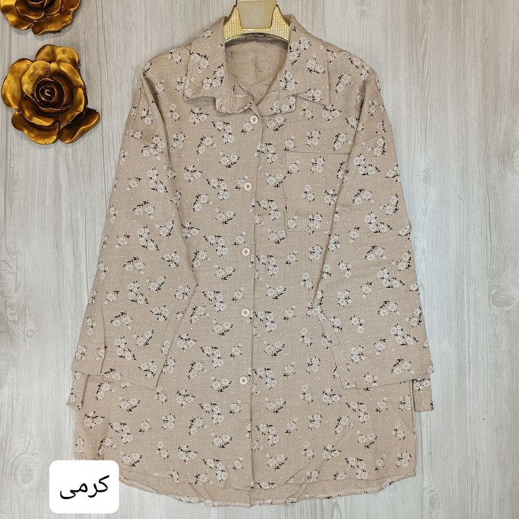 قیمت خرید اینترنتی و آنلاین شومیز بهاره مدل گلی کد 83414