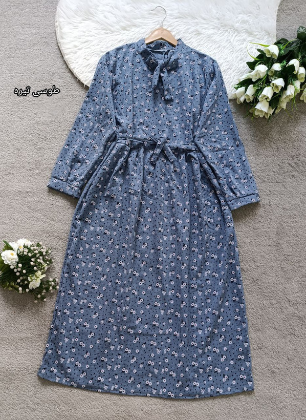 خرید و سفارش اینترنتی کفتان یقه کرواتی کد 85884