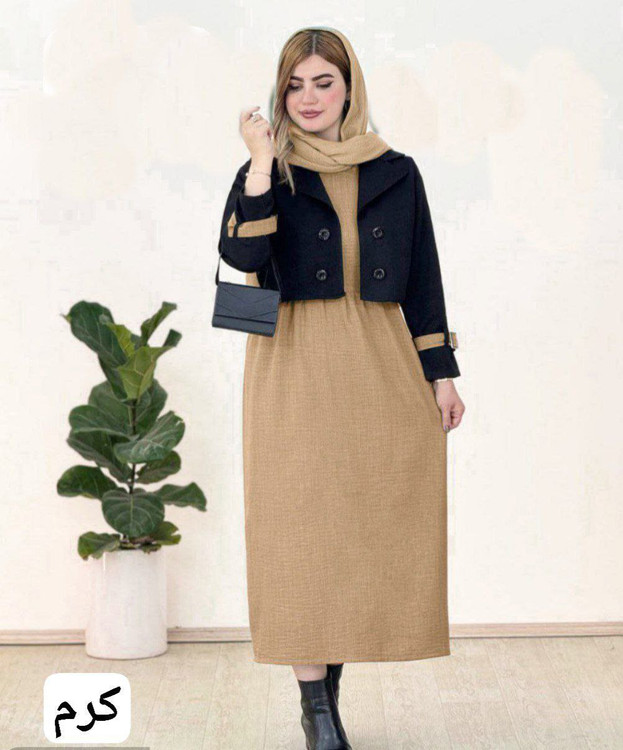 خرید اینترنتی و آنلاین کت سارافون شافل کد 83934