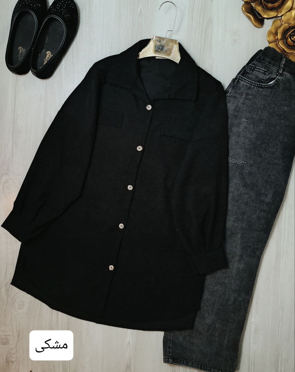 مشاهده قیمت و سفارش مانتو پاییزه مدل حدیث کد 80036