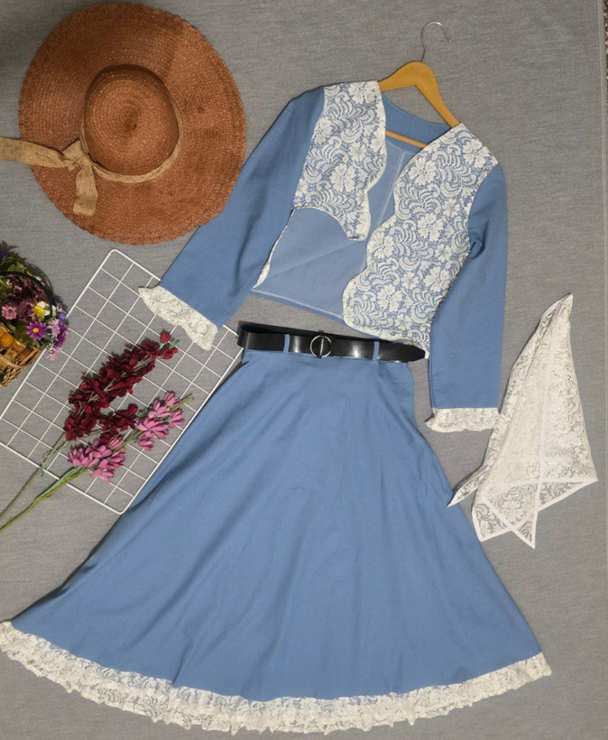 سفارش و خرید اینترنتی ست چهار تیکه نیلگون کد 86285