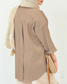 خرید اینترنتی و آنلاین شومیز مانتویی آیتان کد ۳۱۴۱