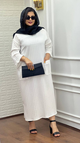 سفارش و خرید اینترنتی کفتان بلند مانتویی نسترن کد 69111