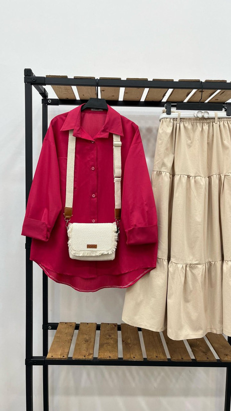 خرید و سفارش شومیز مانتویی هلن کد 86432