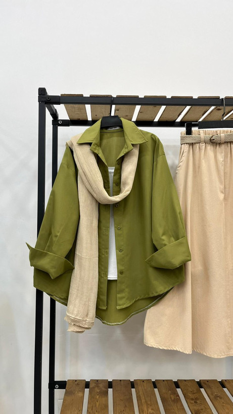 سفارش شومیز مانتویی هلن کد 86432