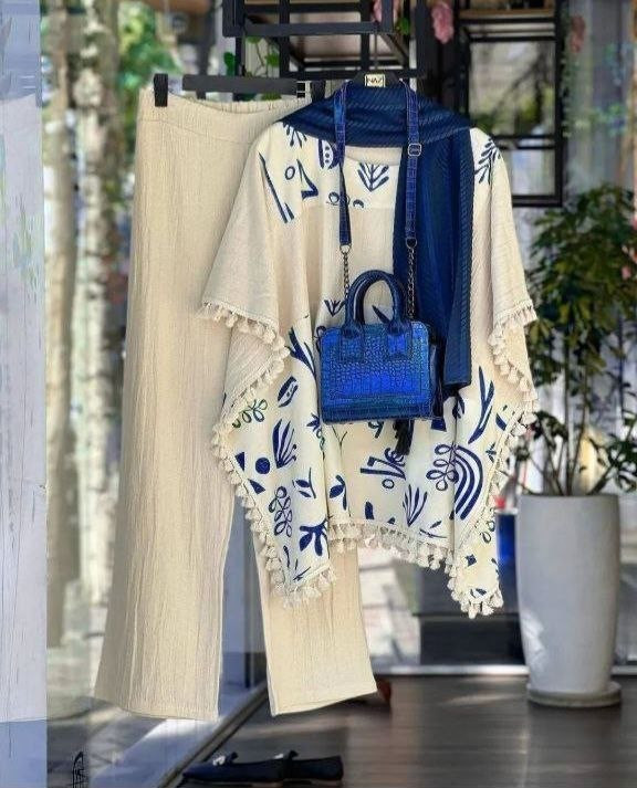 مشاهده قیمت ست پانچ و شلوار پریشاه کد ۳۲۰۵