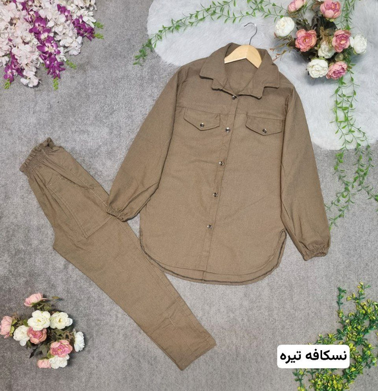 سفارش و خرید اینترنتی ست مانتو شلوار مام کد 1559