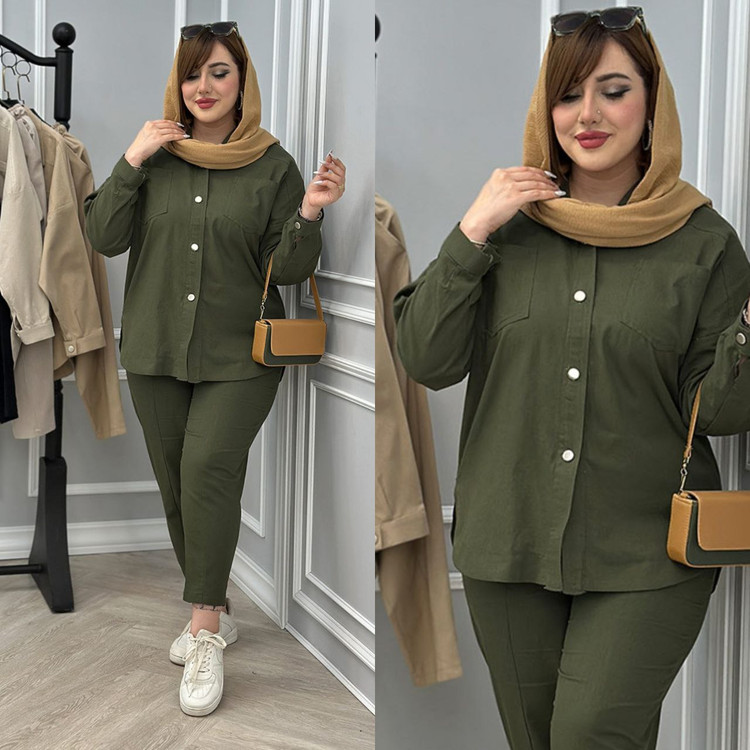 سفارش اینترنتی ست مانتو شلوار مام کد 1559