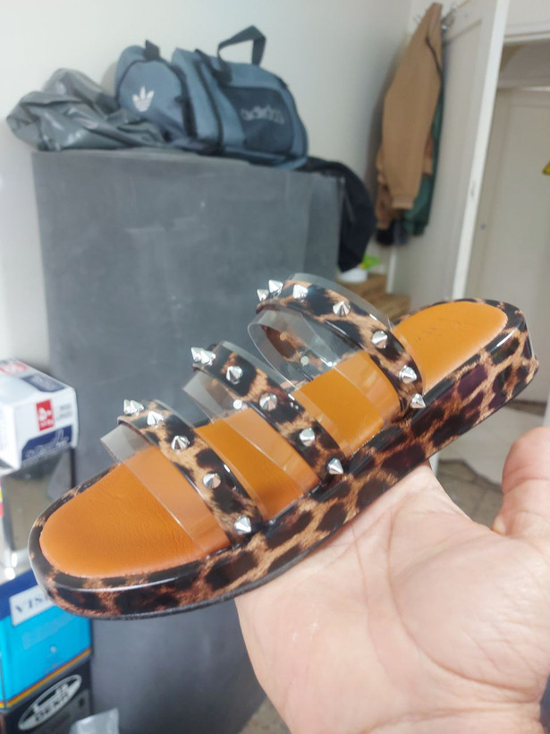 سفارش اینترنتی صندل پلنگی طلقی پرچی هرمی کد ۳۲۳۹