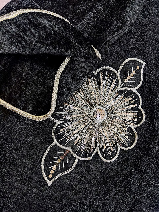 خرید اینترنتی مانتو مخمل شکیلا کد 5776