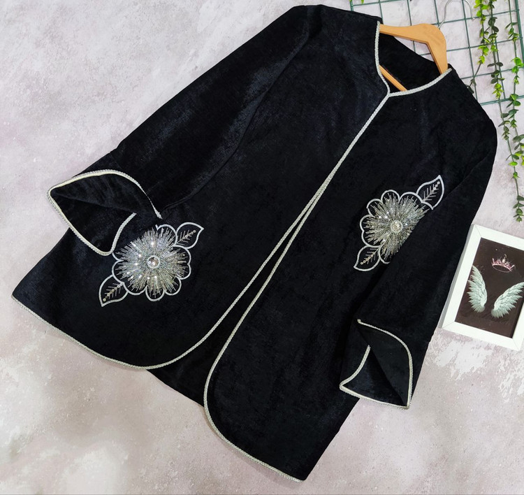 خرید مانتو مخمل شکیلا کد 5776