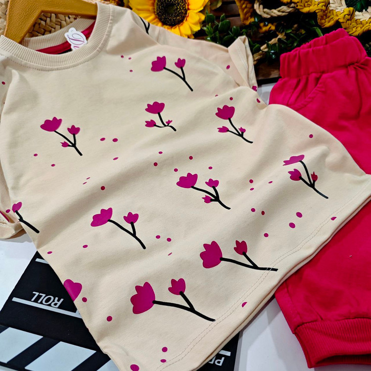 سفارش اینترنتی ست بلوز شلوارک لاله کد 86551