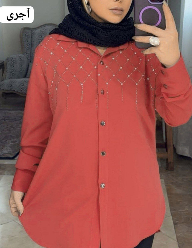 مشاهده قیمت شومیز نگین دار کد 86561