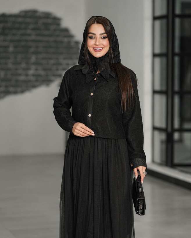 خرید اینترنتی کت دامن گیپوری کد 86554