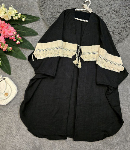 خرید مانتو عبایی آویشن کد 86650