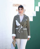 مشاهده قیمت مانتو دیپلمات جیب گلدوزی مزون دوزی کد ۳۲۹۰