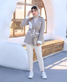 سفارش اینترنتی مانتو دیپلمات جیب گلدوزی مزون دوزی کد ۳۲۹۰