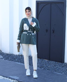 خرید اینترنتی مانتو دیپلمات جیب گلدوزی مزون دوزی کد ۳۲۹۰