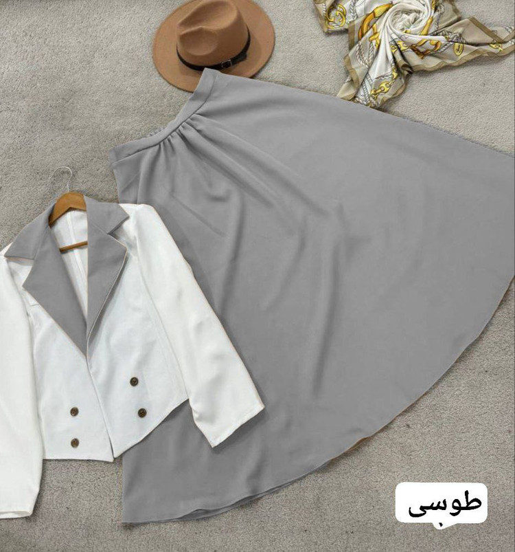 خرید و سفارش اینترنتی کت و دامن تابان کد 86747