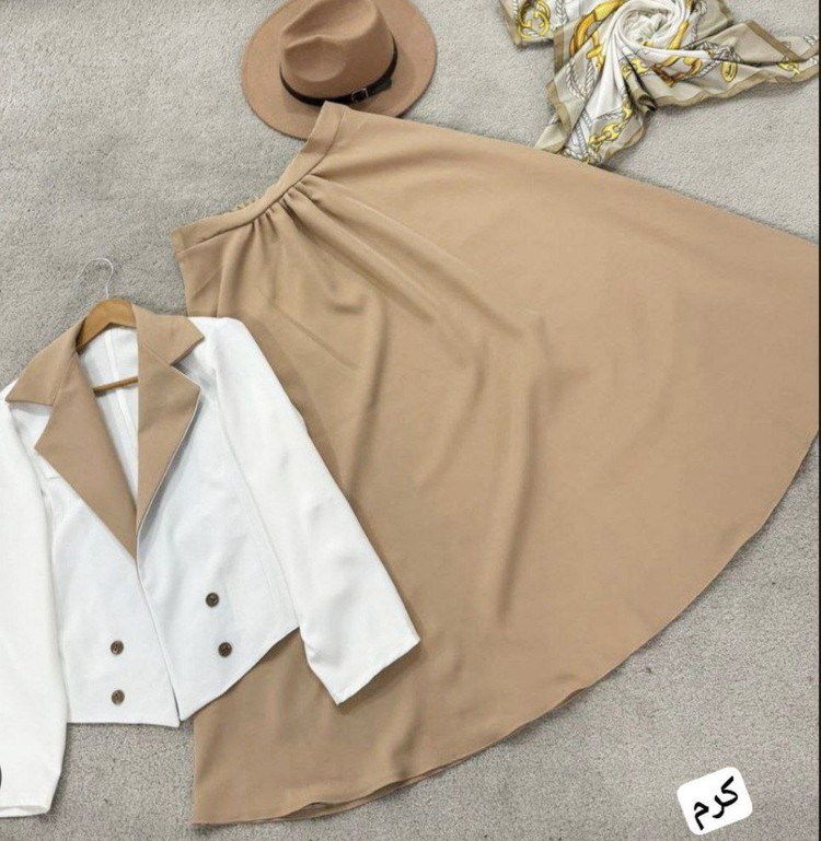 خرید و مشاهده قیمت کت و دامن تابان کد 86747