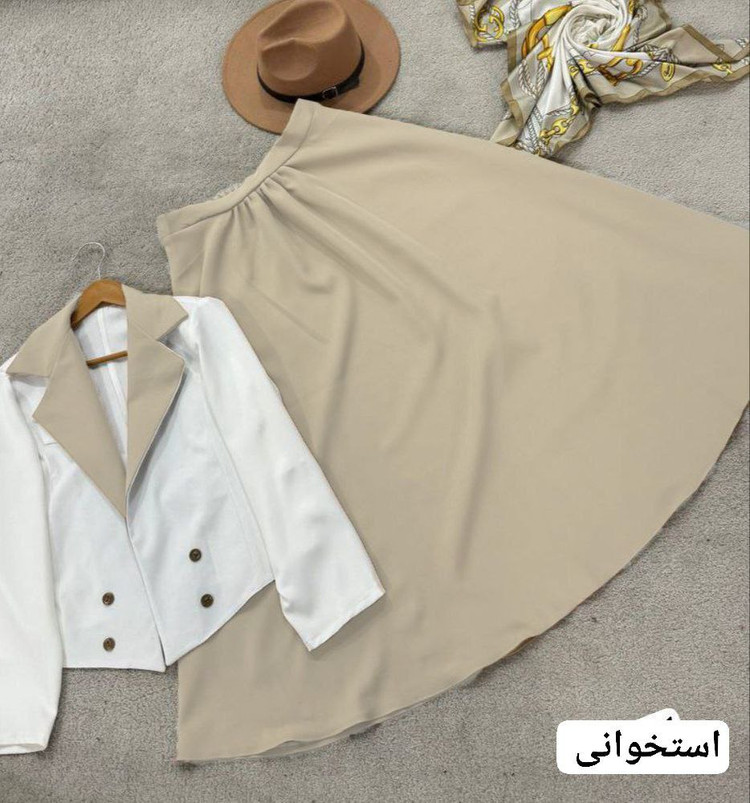 مشاهده قیمت کت و دامن تابان کد 86747