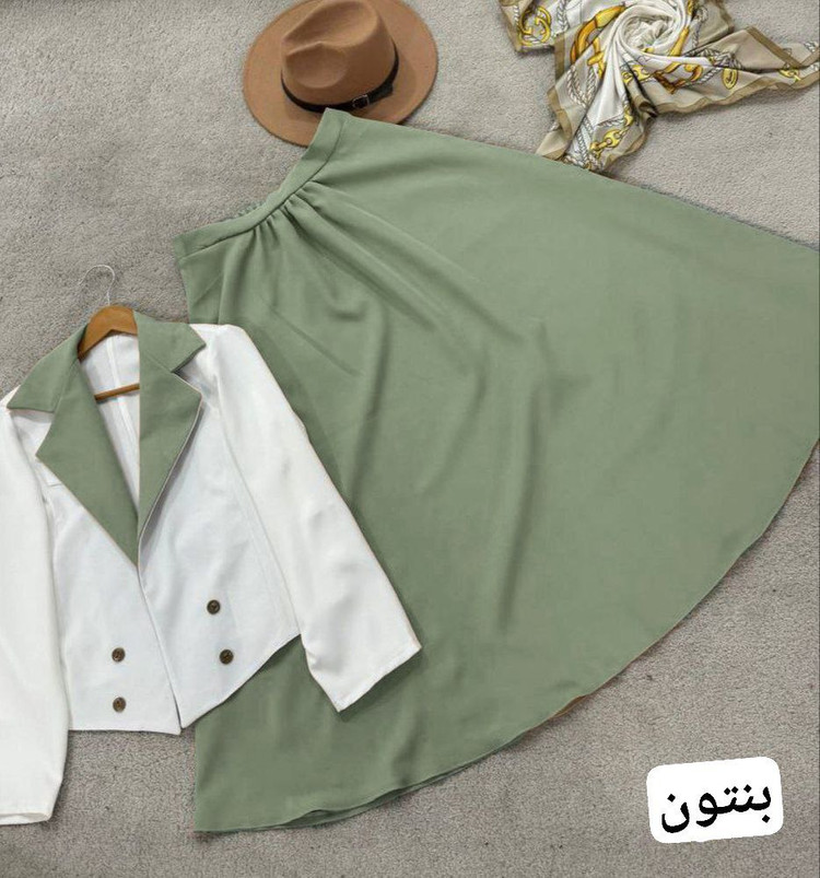 خرید اینترنتی کت و دامن تابان کد 86747