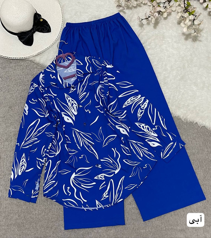 خرید اینترنتی و آنلاین ست شومیز شلوار ترانه کد 74193