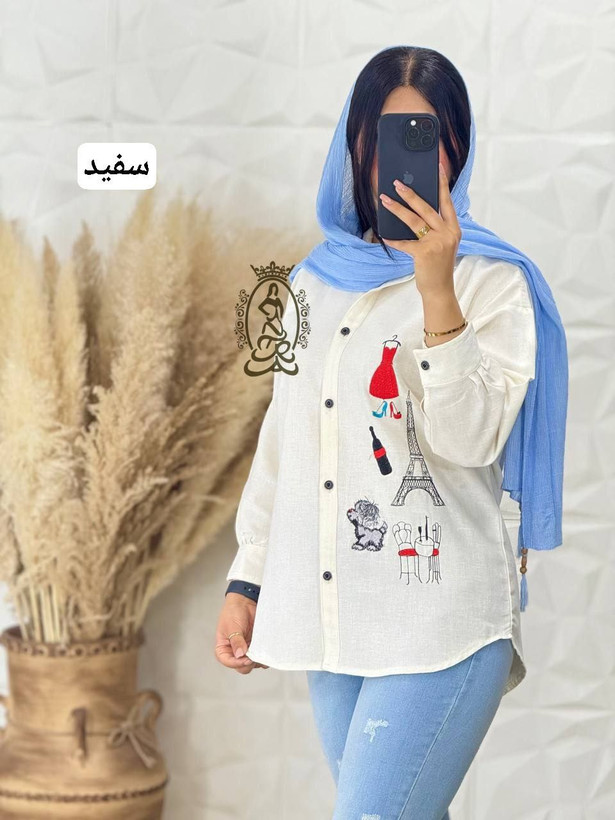 خرید آنلاین مانتو شومیزی پاریس کد 86779