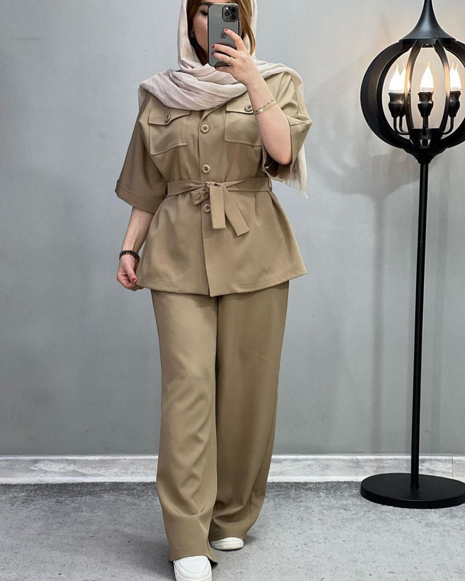 خرید ست شومیز شلوار سلین کد 42581